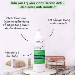  Dầu gội trị gàu Vichy Dercos 