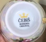 Bộ ấm chén trà sứ mạ vàng tiệp khắc nổi tiếng Cebis Bohemia Original
