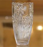 Lọ hoa pha lê mài Bohemia cao 20cm