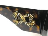 Kính hàng hiệu D&G logo đính đá bên gọng