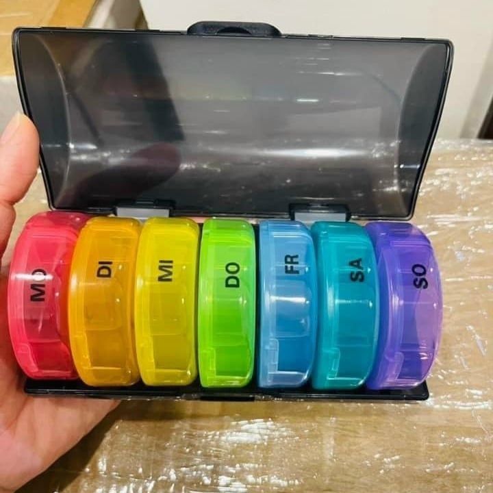 Hộp đựng thuốc tuần Sukuos 2 ngăn – Gia dụng xách tay Đức