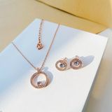 Set trang sức dây chuyền và khuyên Creativity