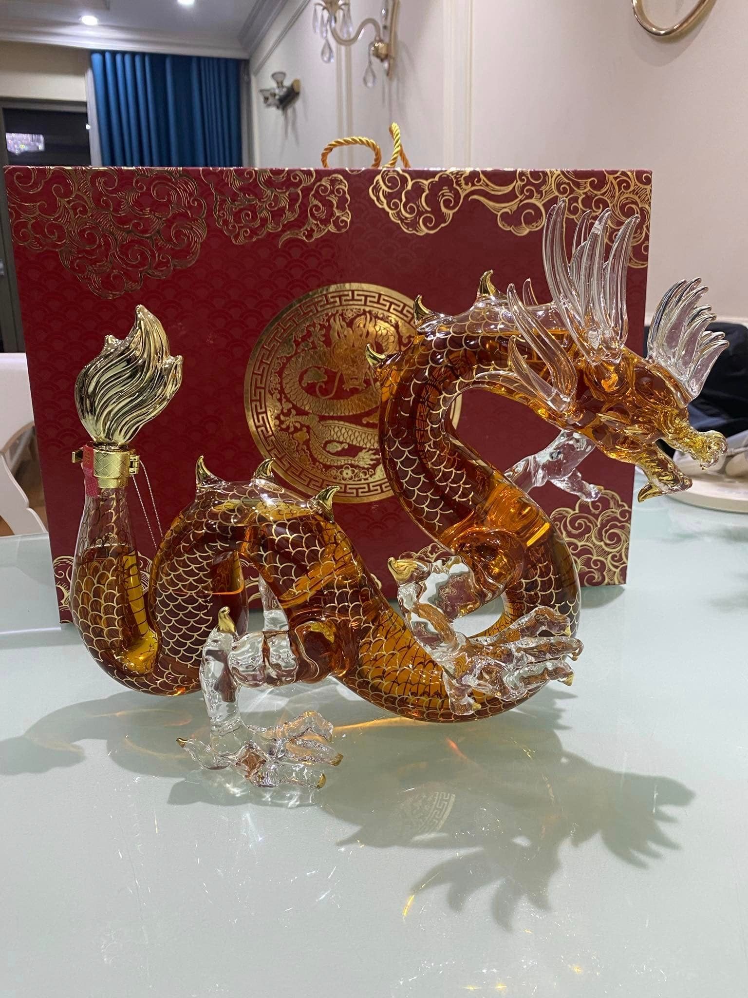 Rượu rồng Tết Long Khí Sinh Tài - Royal Rich XO Gold 23K Premium