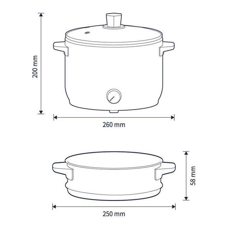 Nồi lẩu đa năng 2in1 vừa hấp vừa nấu Correlle 3L