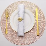 Bộ tấm lót bàn ăn 8 miếng Evevda hình tròn 38cm