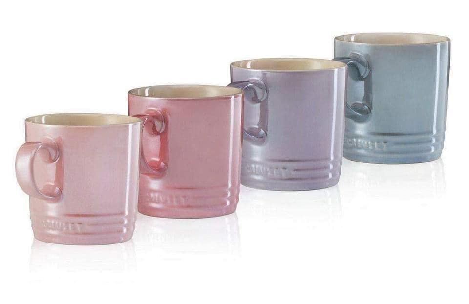 Bộ 4 cốc sứ Le Creuset Metallic 350ml