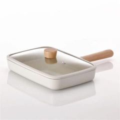 Chảo hình chữ nhật 29cm kèm vung kính