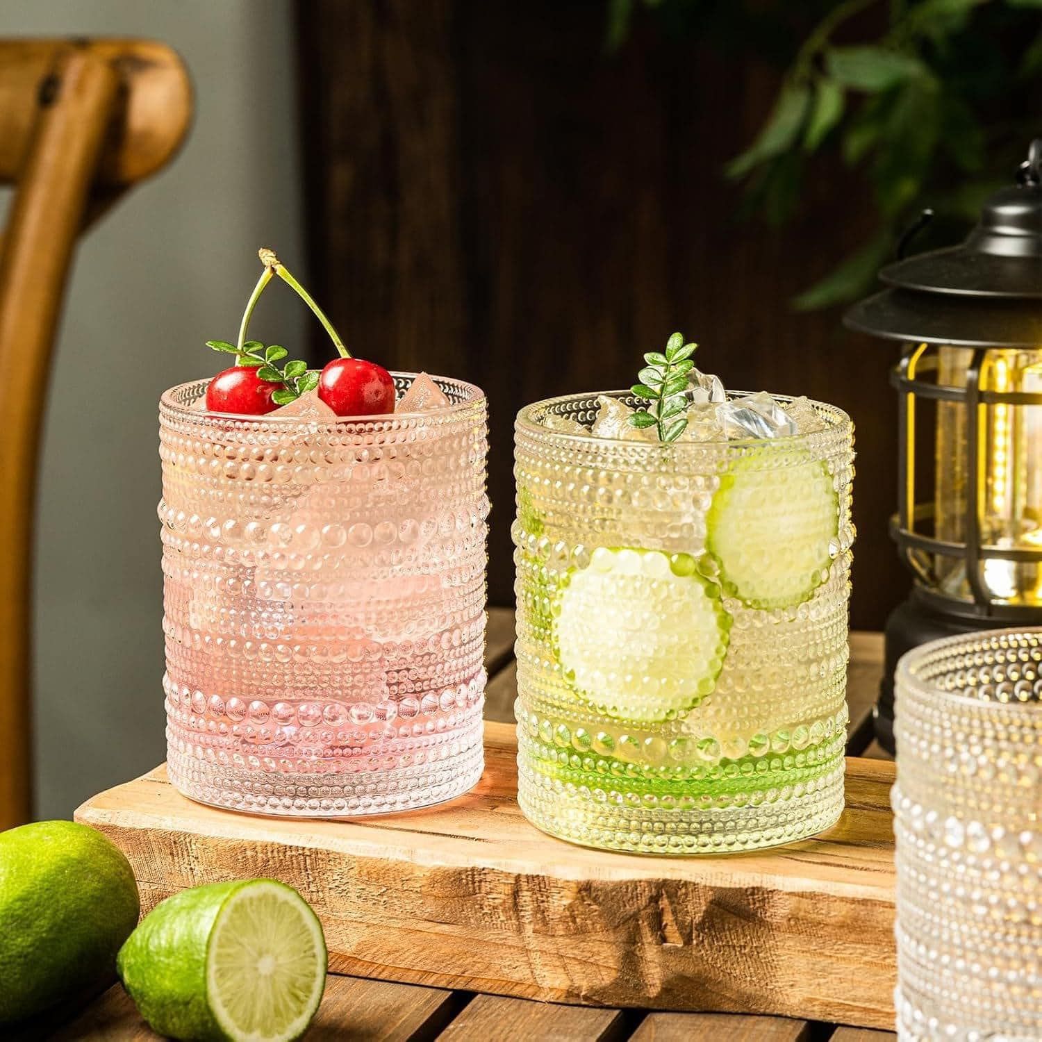 Bộ 6 cốc Hobnail trong suốt cao cấp 360ml