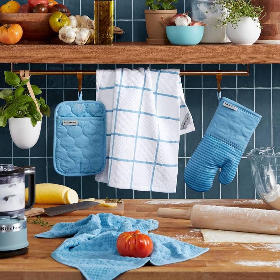 Bộ găng tay, lót nồi, khăn lau bát KitchenAid