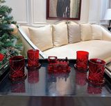 Chân nến pha lê hình toa xe lửa Godinger Train Engine Votive