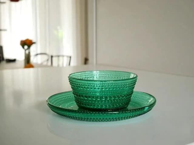 Bộ bát đĩa cốc 6 món Ranke Home EU màu xanh ngọc bích