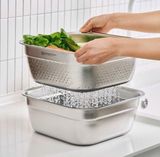 Bộ chậu rửa vuông inox 8L đa năng Wagensteiger