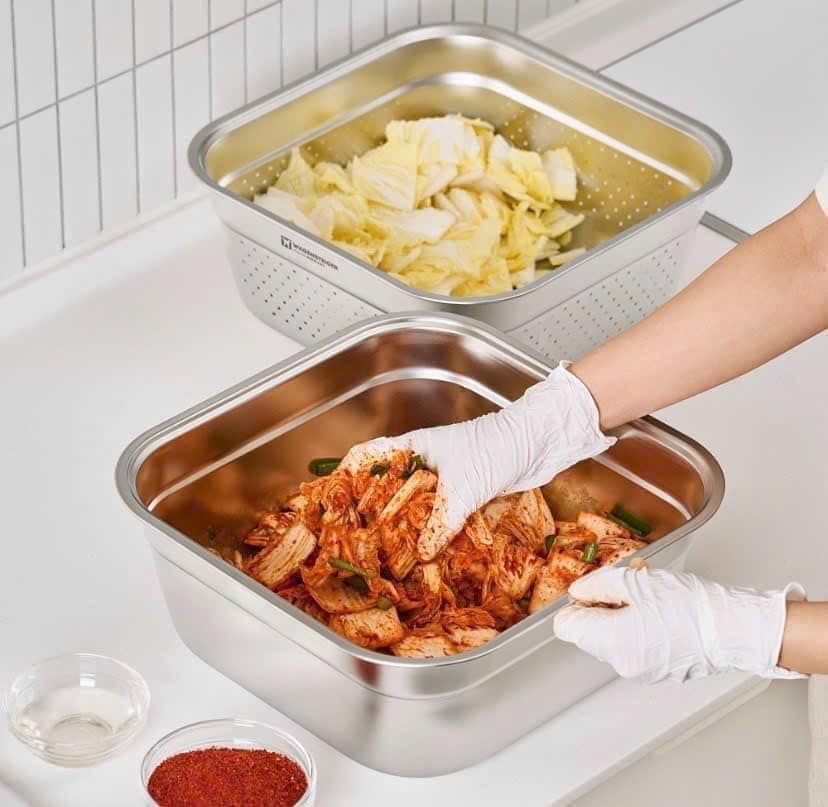 Bộ chậu rửa vuông inox 8L đa năng Wagensteiger