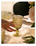 Bộ 6 ly họa tiết rừng mưa nhiệt đới màu vàng