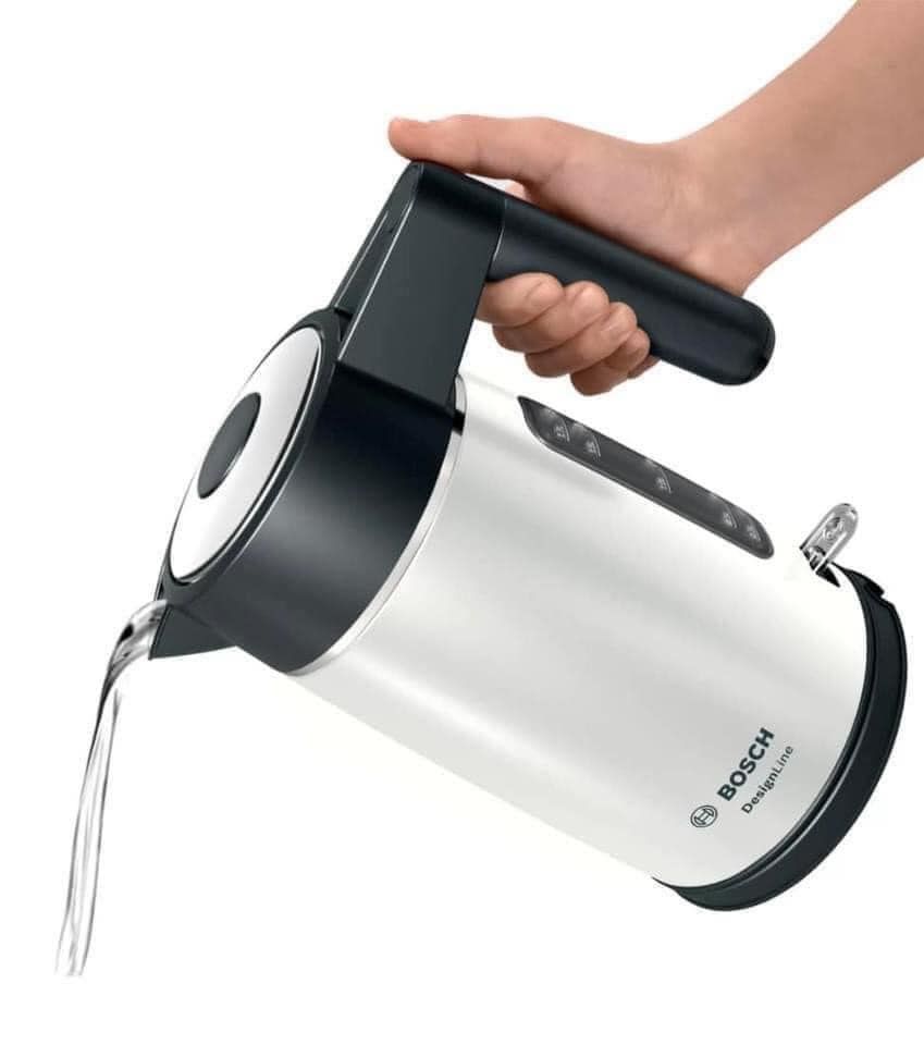 Ấm siêu tốc Bosch TWK5P471 màu trắng bạc