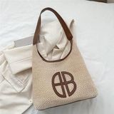 Túi tote đi biển đeo vai phối cói da
