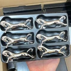 Bộ 6 gác thìa đũa mạ bạc Edzard hình chú ngựa