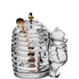 Hũ mật ong pha lê Bohemia Crystal Covered Bear