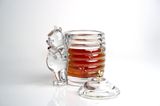 Hũ mật ong pha lê Bohemia Crystal Covered Bear