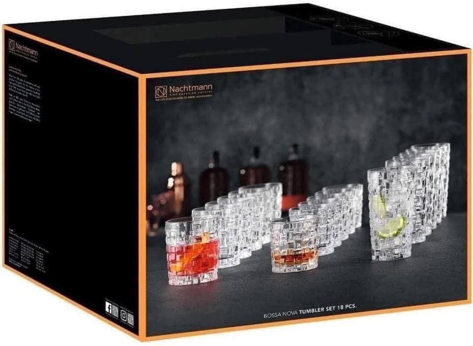 Bộ 18 cốc pha lê Bossa Nova Nachtmann Nobless