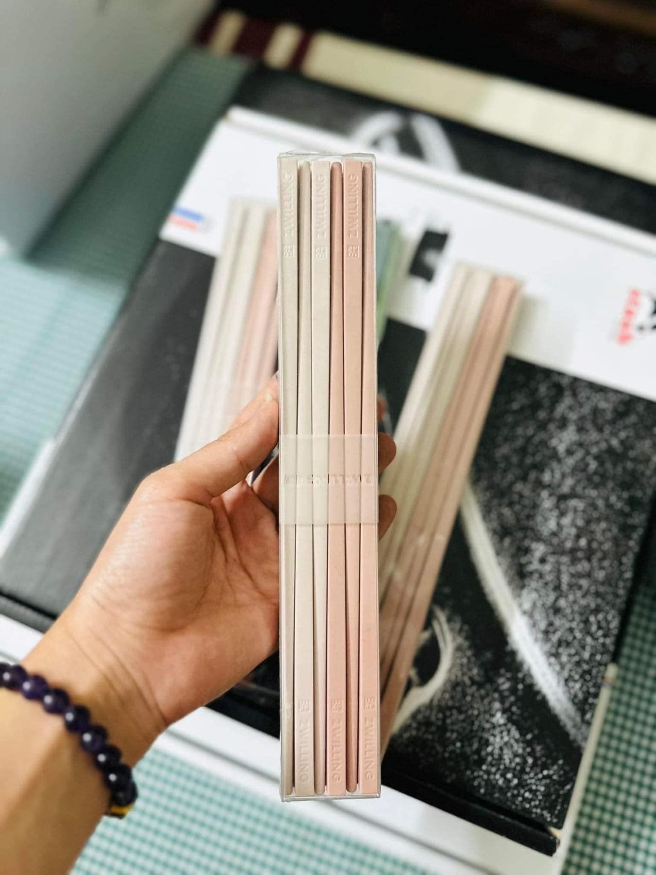 Bộ 6 đôi đũa Zwilling Germany 2 màu maccaron