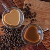 Bộ cốc trái tim 2 lớp cách nhiệt Goldinger
