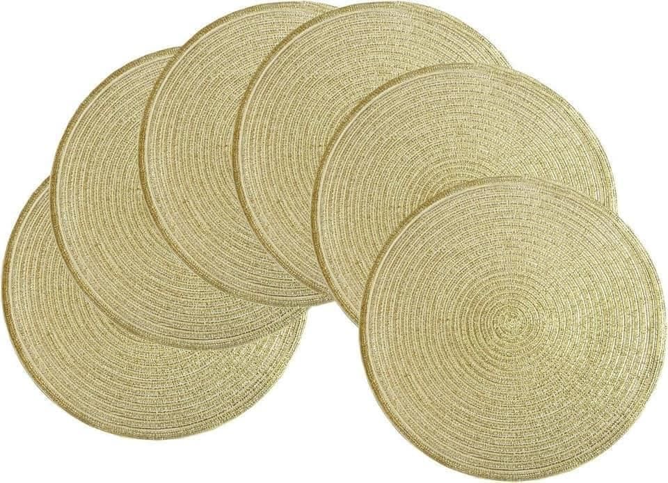 Bộ tấm lót bàn ăn 12 miếng Shacos hình tròn 38cm