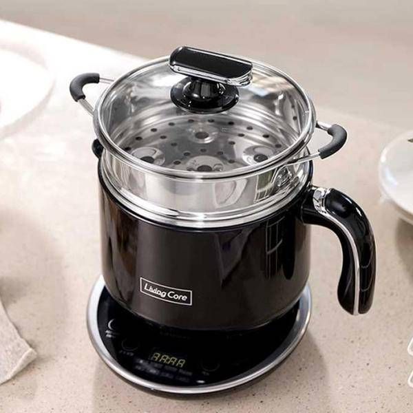 Nồi lẩu kèm bếp đa năng Hàn Quốc Multi Cook 1500ml Màu Đen