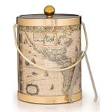 Xô đá ướp lạnh họa tiết bản đồ cổ nước Mỹ 5L