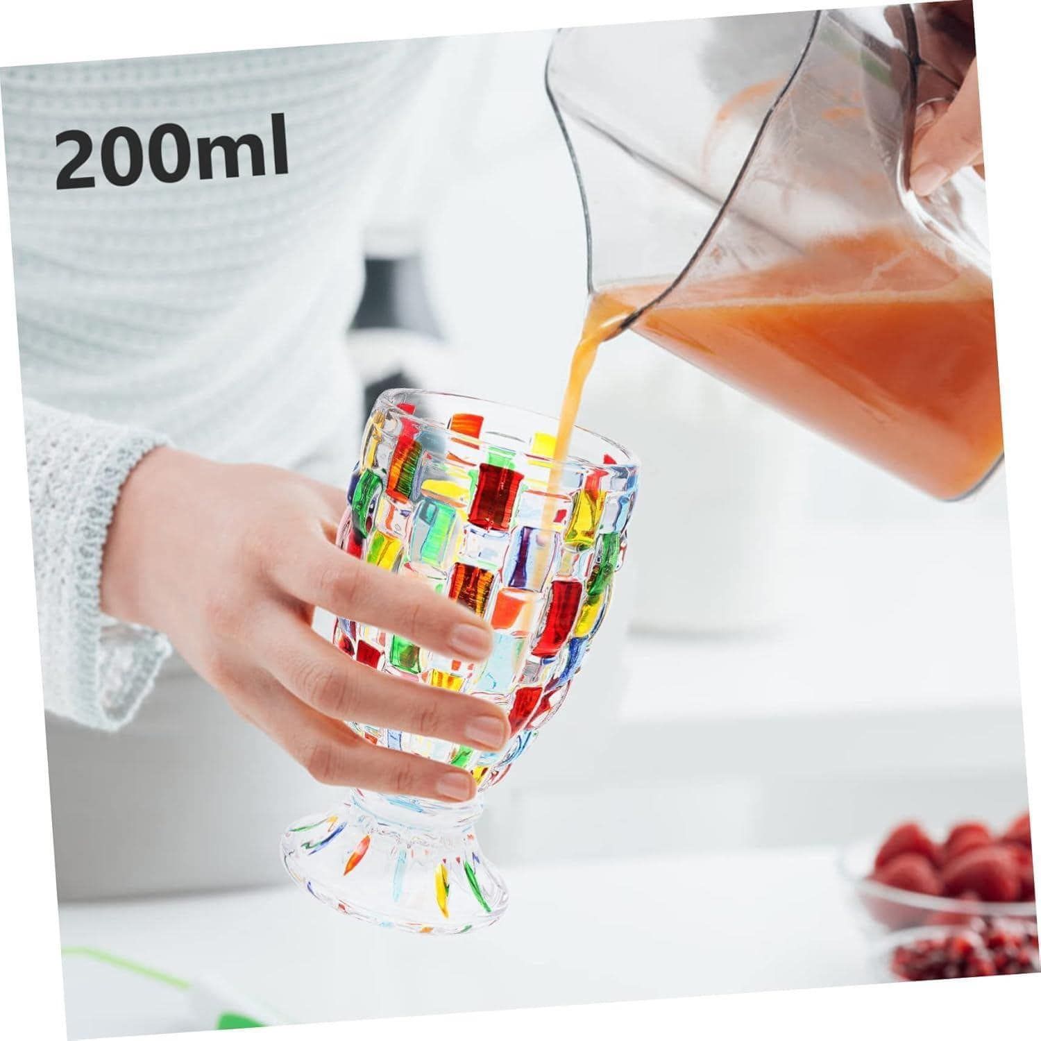 Bộ 6 cốc cao pha lê cầu vồng Magcolor 200ml