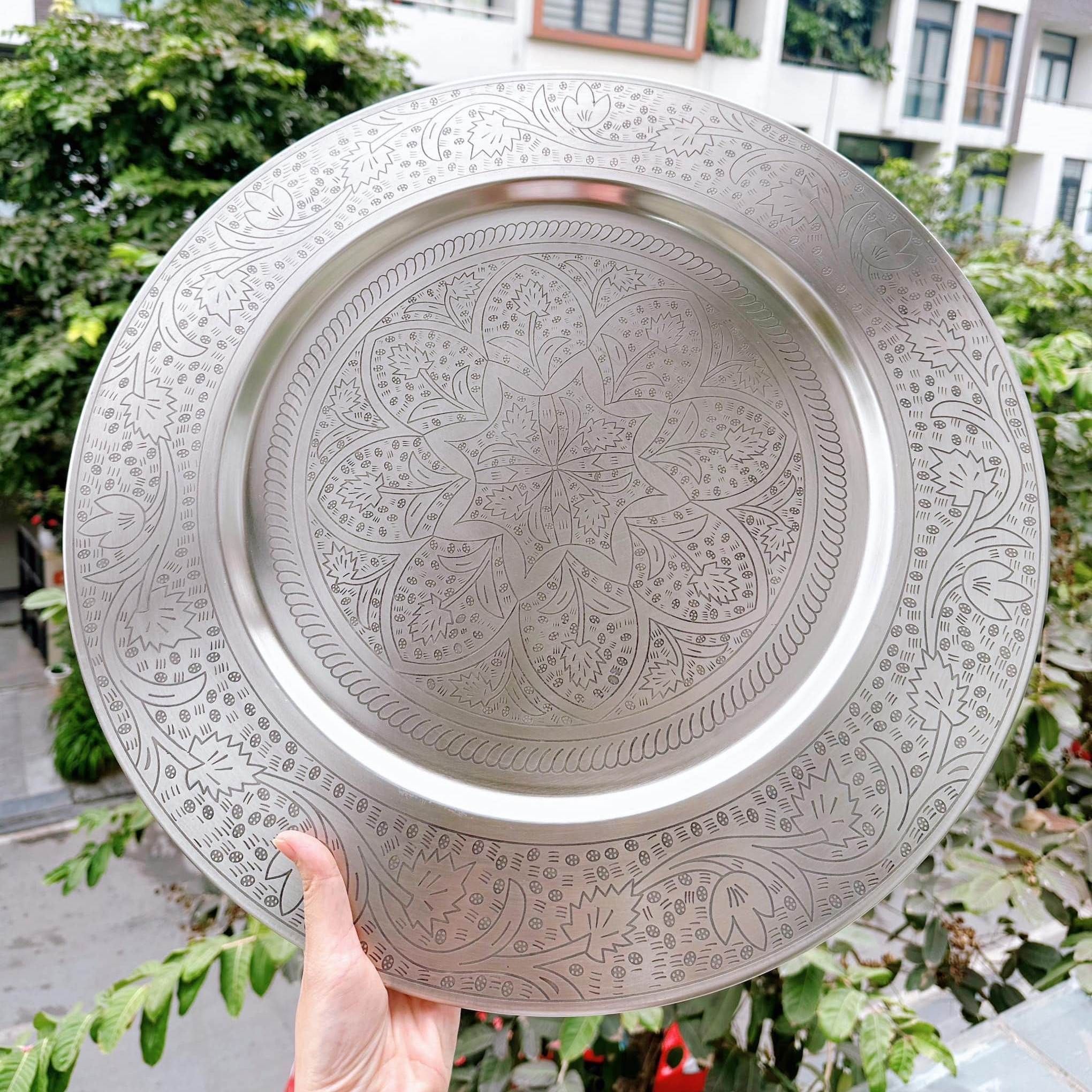 Khay trà phương Đông Casa Moro 50cm