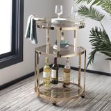 Bar cart Safavieh tròn 3 tầng