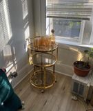 Bar cart Safavieh tròn 3 tầng