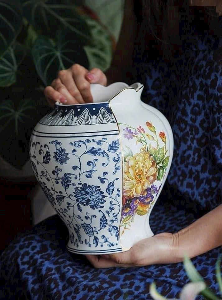 Bình hoa mùa xuân 2 mặt cao cấp