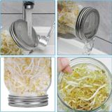Bộ 2 lọ nảy mầm kèm giá đỡ Mason