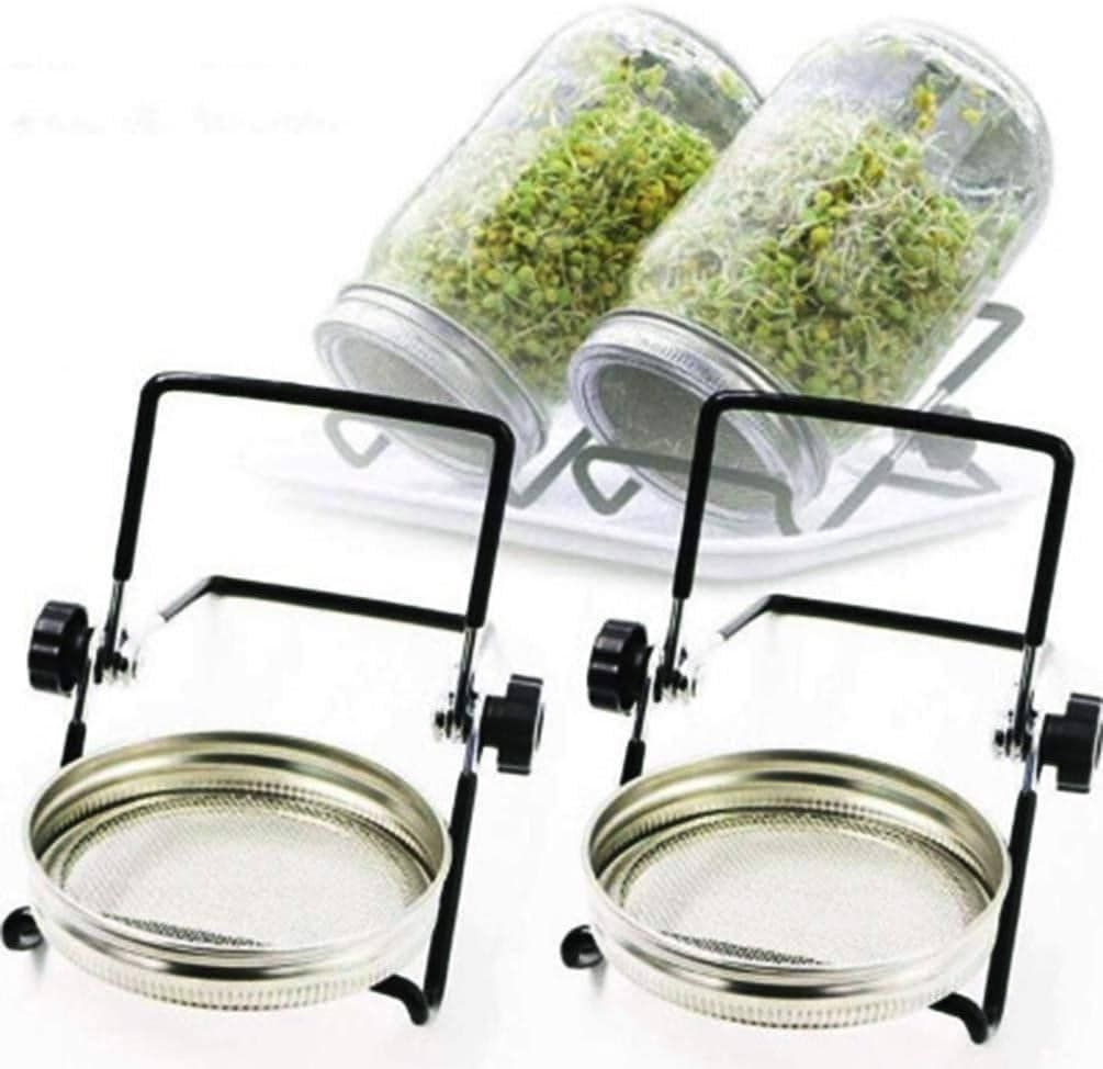 Bộ 2 lọ nảy mầm kèm giá đỡ Mason