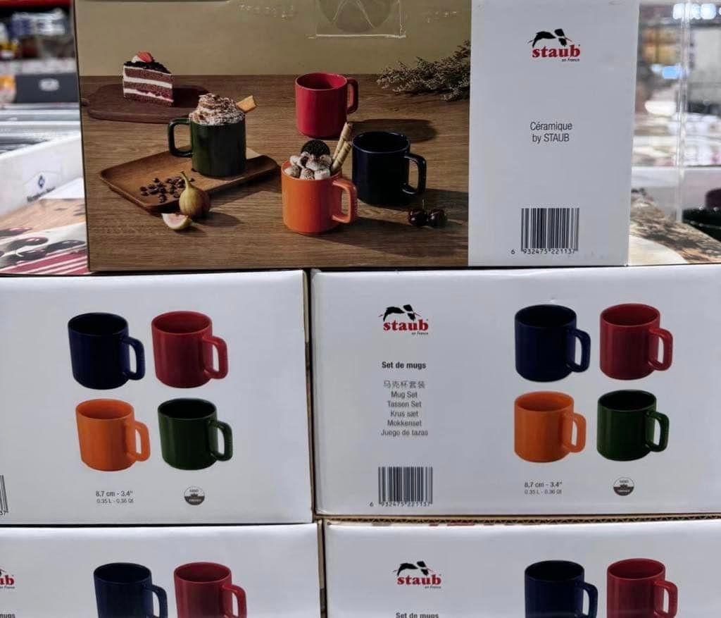 Bộ 4 cốc Staub 350ml mẫu mới 2024