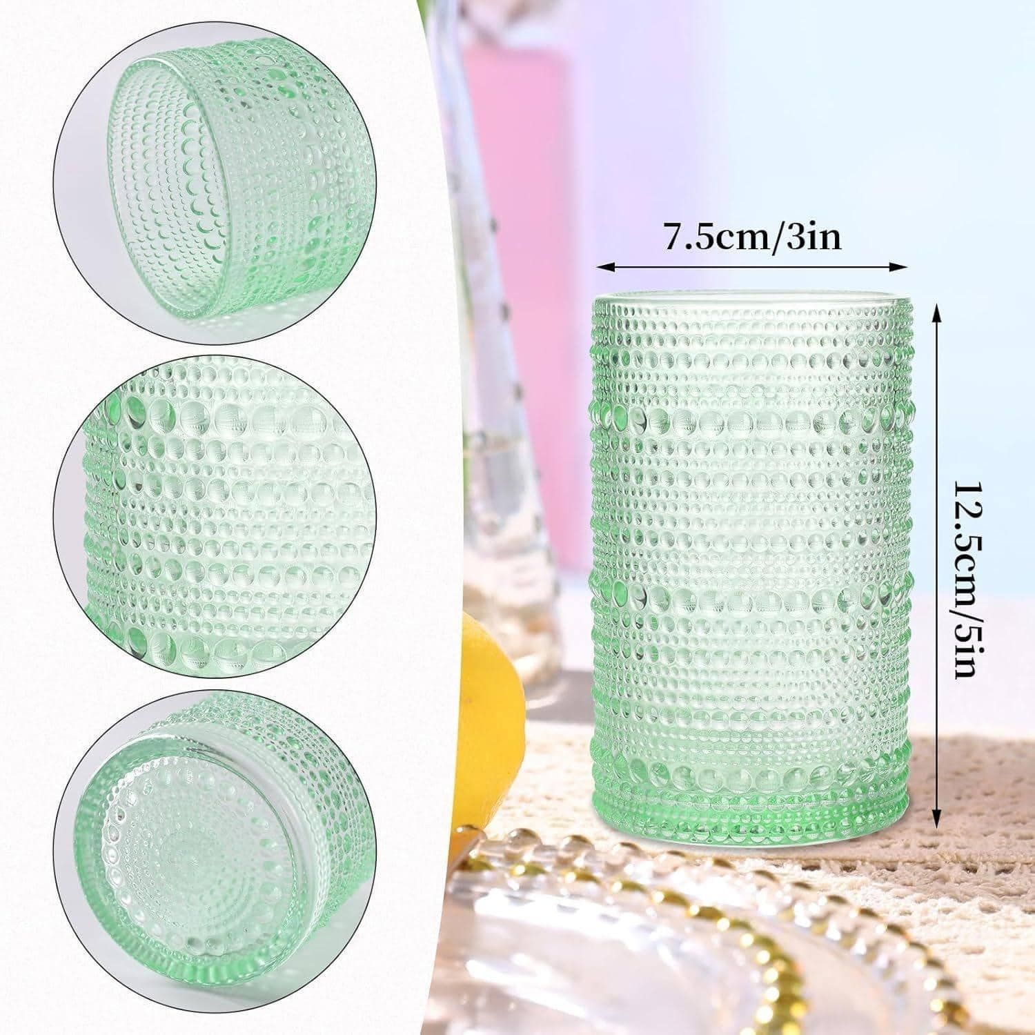 Bộ 6 cốc Hobnail cao cấp 400ml
