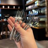 Bộ 6 dĩa ăn hoa quả inox Lucuku