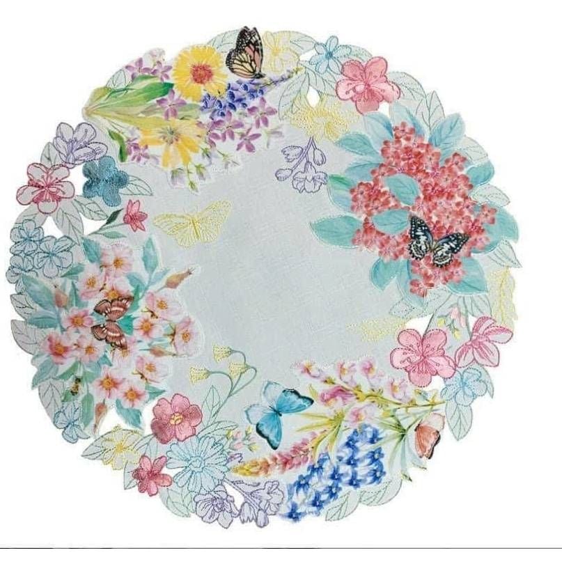 Bộ 6 tấm lót bàn ăn tròn 38cm