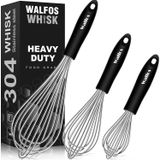 Bộ 3 phới đánh bột, đánh trứng Walfos Heavy Duty