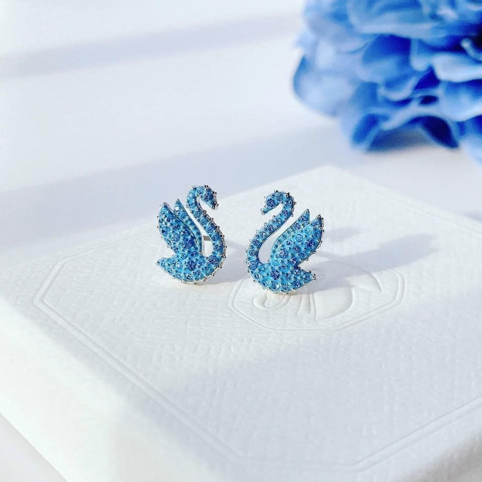 Bộ trang sức Swarovski Iconic Swan Blue