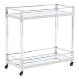 Bar cart mạ bạc Safavieh Ashley - USA