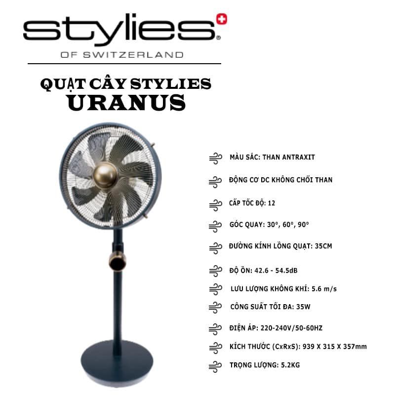 Quạt cây Stylies Uranus of Switzerland