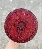 Chân bồng pha lê Dublin đỏ 20cm