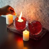 Chân nến pha lê sắc màu