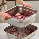 Chậu Inox Casabeni vuông