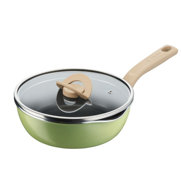 Chảo Tefal có vung 22cm sâu lòng màu Xanh bơ