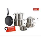 Bộ nồi 5 món Fissler Original ProfiI nắp thép