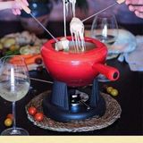 Bộ nồi ăn lẩu kèm bếp Le Creuset Fondue-Set M Holzgriff 2L